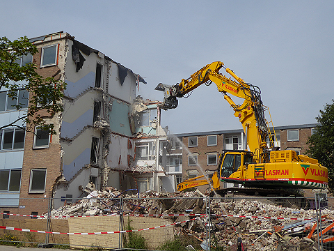 Sloop portiekflat Gerard van Eckerenstraat.