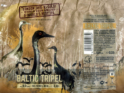 Baltic Tripel van Oostzee-eiland Rügen.