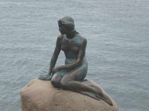 Den Lille Havfrue in Kopenhagen.